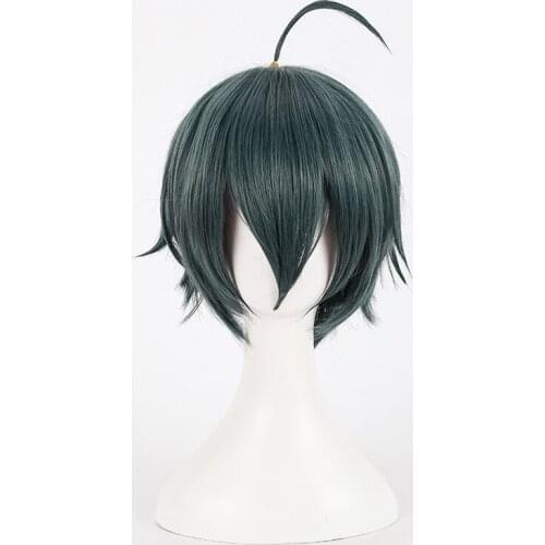Danganronpa V3: Killing Harmony Shuichi Saihara Cosplay Wigs Short Heat Resistant Synthetic Hair Wig + Wig Cap