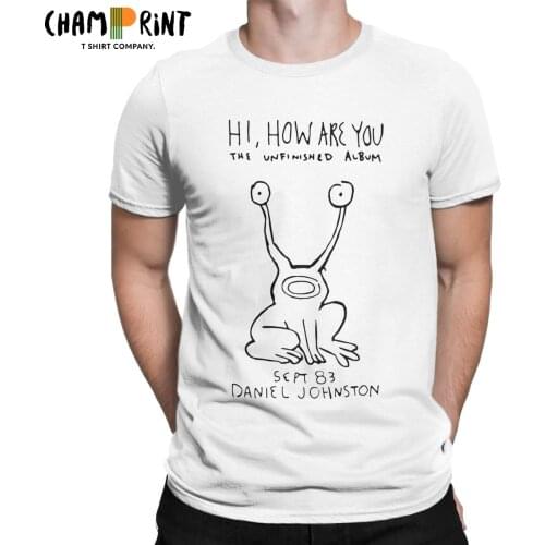 Hi How Are You Music T-Shirt Men 90s Novelty Cotton Tee Shirt Crew Neck Short Sleeve T Shirt Gift Idea Clothing
