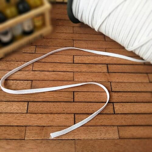 3MM DIY Dolls Clothes Elastic Band 1M/5M/10M White Black Elastic cord for DIY Making blyth OB11 1/6 1/12 Dolls Clothes Material