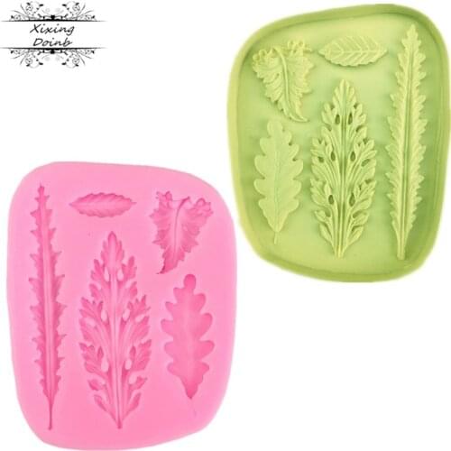 Leaf silicone mold DIY 3D soft candy mold cake decorating tool chocolate baking tool cake mold