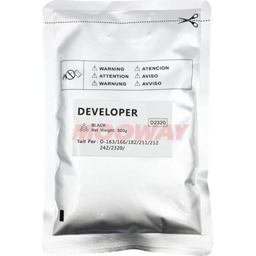 500g Compatible developer powder for Toshiba 182 181 203 207 237 211 212 242 165 167 163 223 225 245 232 D2320 developer powder