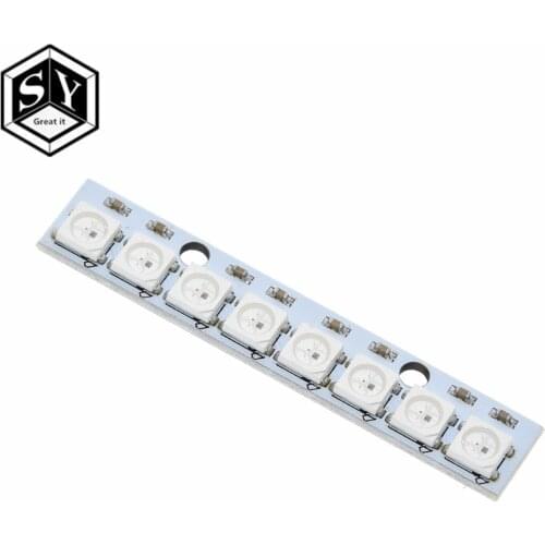 1PCS Great IT Stick 8 channel WS2812 5050 RGB LED lights built-in full color-driven development board