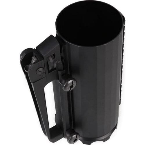 Tactical Military Aluminum Beer Mug Cup Rail Battle Camping Multi Function Carry Cup Outdoor Hunting Sport Coffee Drinking Tool