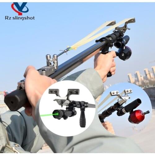 Fishing Set Telescopic Laser Slingshot High Quality Precision Powerful Catapult for Outdoor Hunting Shooting Entertainment New