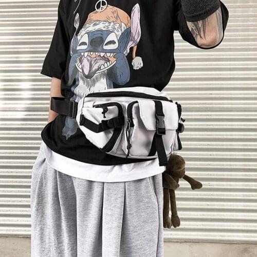 Street Style Chest Bag Male Waist Bag High-Capacity Men Belt Pack Travel Crossbody Bag Men Hip Waist Pack Fashion Fanny Pack