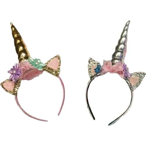 Magical Unicorn Horn Head Party Kid Hair Headband Fancy Dress Cosplay Decorative