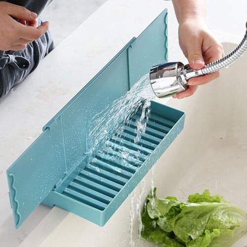 Retractable Sink Baffle Splash-proof Storage Compartment Kitchen Accessories