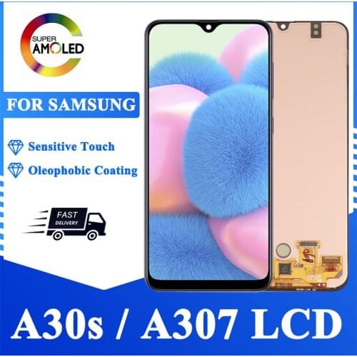 6.4'' Super Amoled For Samsung A30S A307 LCD Display For Samsung A307F A307FN A307G A307GN With Touch Screen Digitizer Assembly