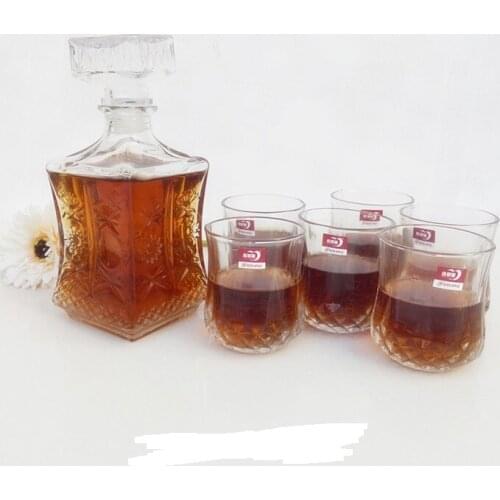 1set wine set transparent crystal glass bar set cocktail 6 red wine 1 decanters wine glass goblet crystal bar set JR 1085