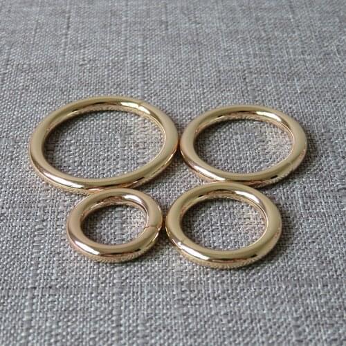 10pcs 15mm 20mm 25mm 32mm metal O ring belt clasp stra buckle for bag dog pet harness luggage backpack sewing garment accessory