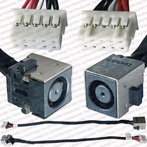 100% Original new Laptop AC DC Power Jack socket cable connector wire for HP EliteBook 8760W 8760P 8770W 6017B0295901 652545-001