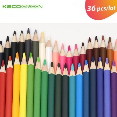 36pcs/lot KACOGREEN ARTIST Wood Color Pencils Set Artist Painting Oil Colored Pencil For Drawing Sketch Art Supplies