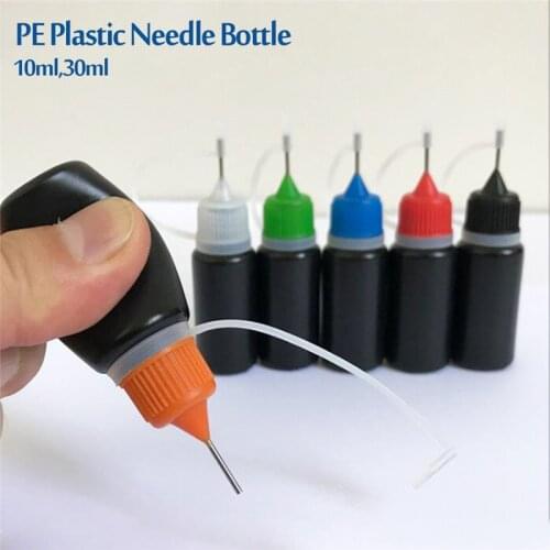 5Pcs/Set Empty Plastic Squeezable Dropper Liquid Bottles Needle Tip Juice Eye Liquid Container 5/10/20/30/50/100/120ML