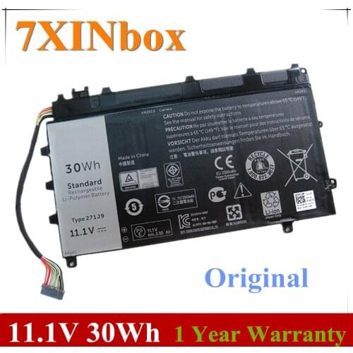7XINbox 11.1V 30wh Original 271J9 GWV47 0GWV47 YX81V Laptop Battery For DELL Latitude 13 7000 7350 Tablet