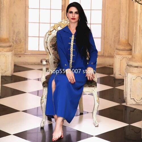 Abaya Dubai Turkey Hijab Muslim Hooded Dress Moroccan Islam Maxi Dresses Abayas for Women Robe Musulman De Mode Djellaba Femme