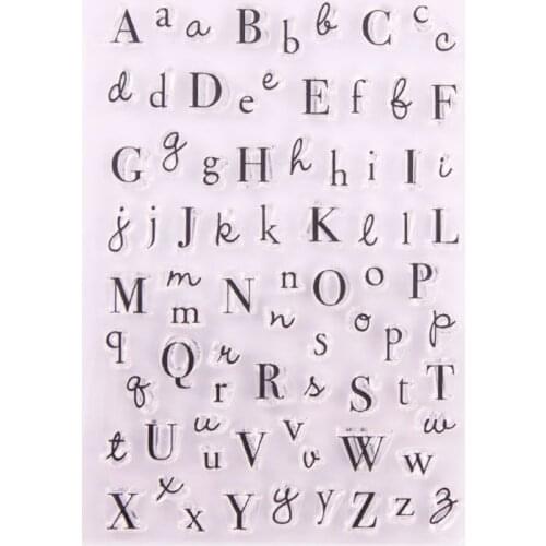 Alphabet Silicone Clear Seal Stamp DIY Scrapbooking Embossing Photo Album Decorative Paper Card Craft Art Handmade Gift