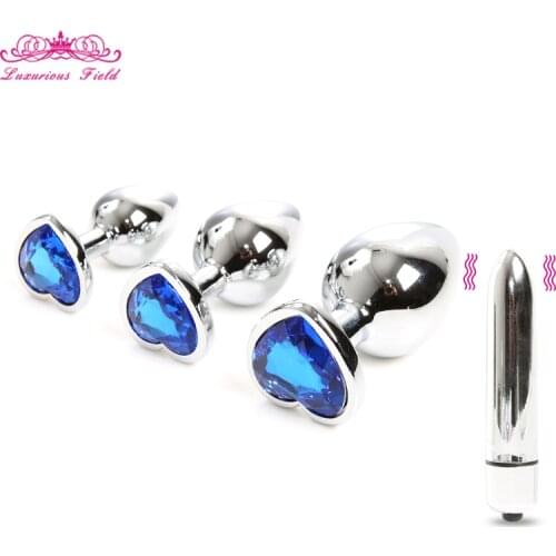 Crystal Anal Butt Plug Male Anus beads Bullet Vibrator for Women Intimate sex toys Dildo Anal sex toys Vibrator Erotic sex toys