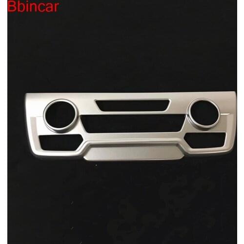 Bbincar Stainless Steel ABS Chrome Interior Air Conditioning Button Control Panel Cover trim 1piece For Honda CRV CR-V 2017 2018