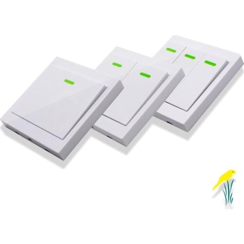 Scimagic 1/2/3 gang 433Mhz smart push Wireless Switch Light RF Remote Control For Bedroom Ceiling Light Lamp