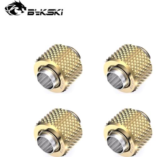 Bykski 4pcs/6pcs Fitting use Inside Diameter 10mm+Outside Diameter 16mm or ID3.5+OD12.7mm Hose 3/8"ID X 5/8"OD Tubing Connector