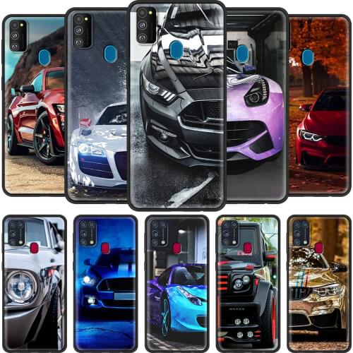 Phone Case For Samsung Galaxy M31s M30s M31 M51 M30 M20 M11 Note 20 Ultra 10 Lite Plus 9 Black Cover Blue Red Car for