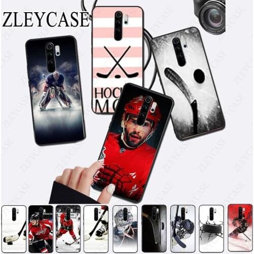 Hockey sports Black Soft Shell Phone Case for redmi note8pro note7 note5 note6pro 7A 8A 8 note9s note9pro Mobile Cover