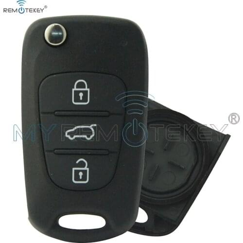 Remtekey Car Remote Flip Key Shell 3 Button For Hyundai Avante Accent I30 IX35 Folding Key Case Blank Cover