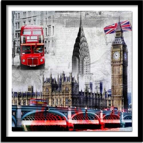 DIY 5D Full Diamond Embroidery Crystals Diamond Picture Landscape Round Diamond Painting Cross Stitch Kits