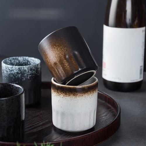 Retro Handmade Ceramic coffee cup China porcelain tea cups High temperature firing tea set