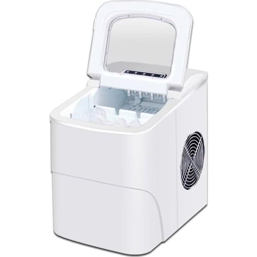 Commercial 15kg Ice Making Machine Portable Electric Ice Maker Automatic Milk Tea Shop Mini Ice Cube Making Machine