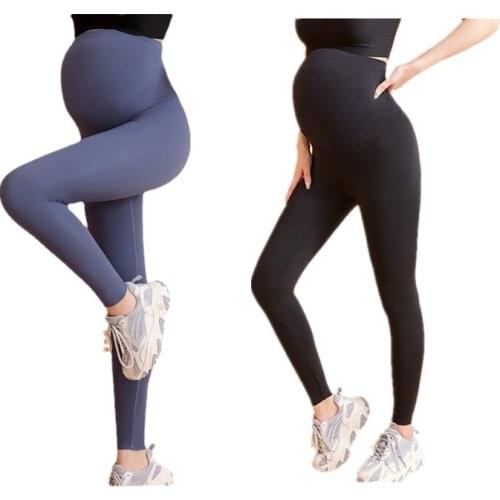 Maternity Leggings for Pregnant Women Sport Yoga Pants Ladies Carry Buttock High Waist Stretchy Leggings M12
