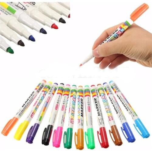 12 Colors White board Marker Pen White Board Childrens Stationery Dry-Erase Pen