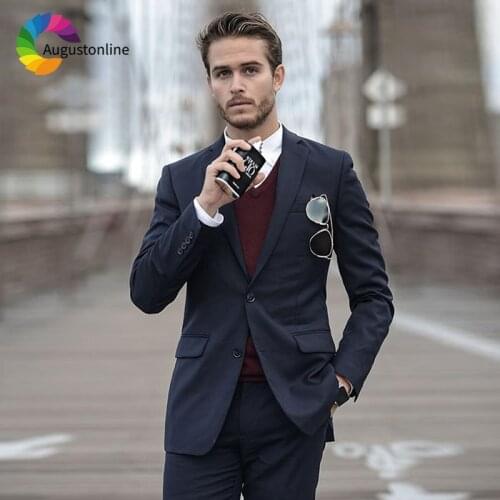 Men Suits Designs Black Casual Wedding Suits Groom Blazer Slim Fit Custom Made 2018 Tuxedo Prom Costume Homme Mariage 2 Pieces