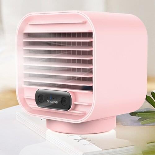 Desk Mini Fan Portable Air Cooler Fan Air Conditioner Light Desktop Air Cooling Fan Humidifier Purifier For Office Quiet