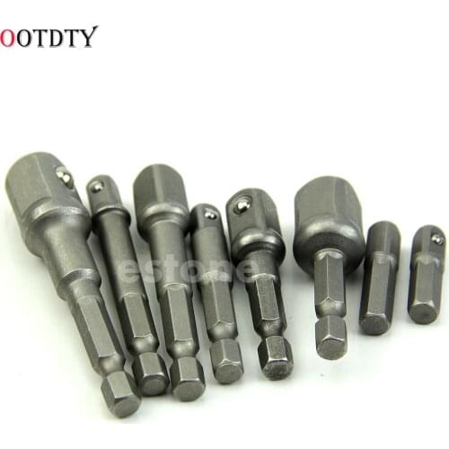 OOTDTY Hex Power Drill Bit Driver Socket Bar Wrench Adapter Extension 1/4" 25mm