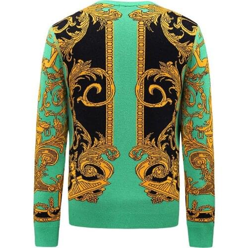 2020 Autumn Patchwork Character Sweater Men Pullover Casual Jumper For Male Knitted Korean Style Clothes Plus Size