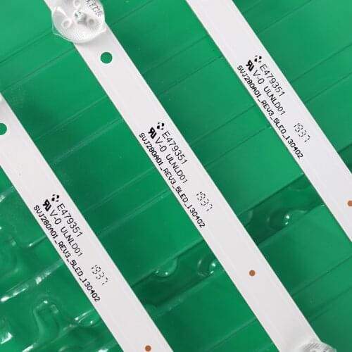 3Pieces/lot 530mm LED Backlight strip For Proline Bravis 28C2000B 28 inch TV L2830HD SVJ280A01 REV3 5LED 130402 M280X13 100%NEW