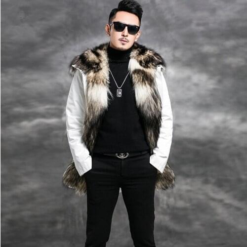 Real Fur Coat Winter Jacket Men Natural Rabbit Fur Liner Parka Men Big Wolf Fur Collar Warm Jackets Parkas Plus Size 5xl MY1798