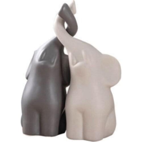 Statues with - Decor Figurines -Suvenir Elephant Statuette for Good Luck
