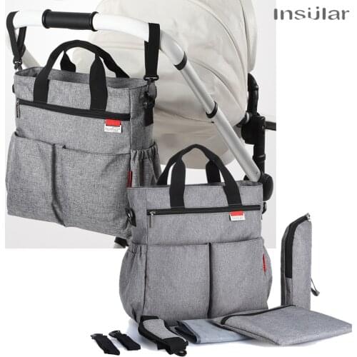 Diaper Bag Insular Multifunction Travel Stroller Bags Maternity Baby Changing Bags Large Capacity Mom Handbags