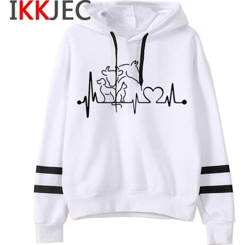 Vegan hoodies female y2k aesthetic Oversized streetwear hip hop female hoddies pullover streetwear anime