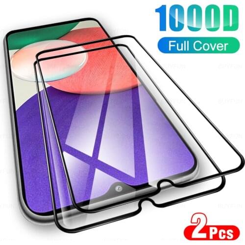 2Pcs Full Cover Tempered Glass For Samsung Galaxy A22 5G Glasses Protective Glas For Samsong Sansung A 22 6.6" Protection Film