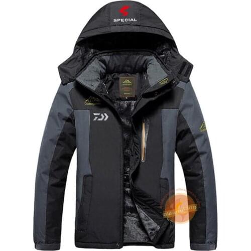 Winter Autumn Winter Waterproof Warm Fishing Jackets Men Fleece Thick Outdoor Fishing Clothes 2020 New Fishing Clothing