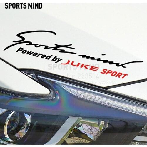 10 Pieces Sports Mind Car Styling On Car Lamp Eyebrow Sport Entertainment Car Sticker For Nissan juke 2011-2017 car accessories