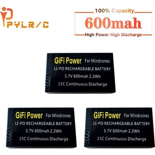 3.7V 600mah Replacement Lipo Battery Large Capacity Drones Battery For Parrot MiniDrones Mambo Jumping Sumo&Rolling Spider 5pcs