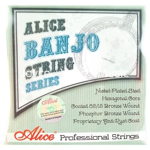 Alice AJ07 4-String Banjo Strings Plated Steel Strings Phosphor Bronze Wound Strings .009-.030in. Free Shipping Wholesales