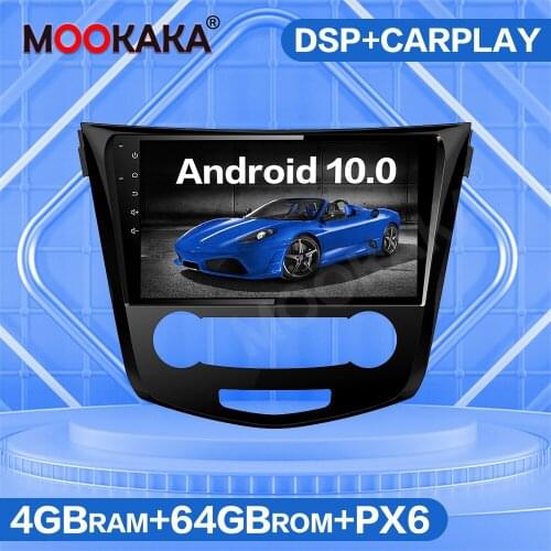 4G SIM LTE Android 10.0 64GB Car Multimedia Player For Nissan X-trail / Qashqai 2013 - 2019 MT GPS Navigation Auto Radio Stereo