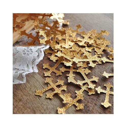Glitter Baptism cross confetti scrapbooking Wedding Confetti scatter bridal shower baby birthday Table decor scrapbook Confettis