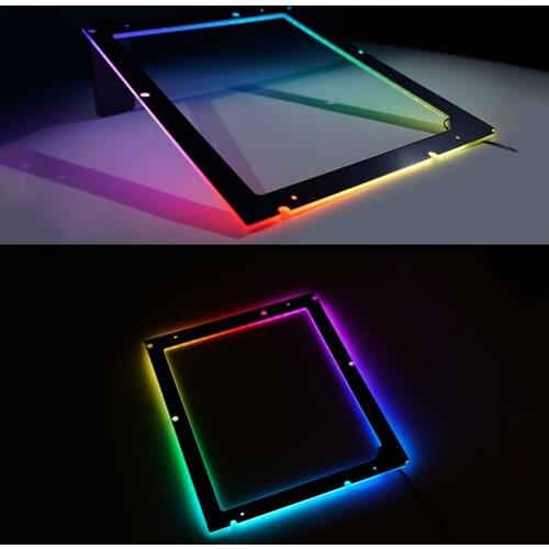 ALLOYSEED ATX PC Case Motherboard Light-emitting Backplane 5V 3Pin ARGB Desktop ATX Motherboard Decor Lamp Strip Back Light Pad