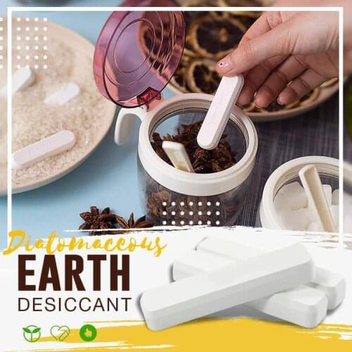 Diatomaceous Earth Desiccant Damp Moisture Absorber Dehumidifier For Room Kitchen Clothes Food Storage Non-toxic Repeated Use